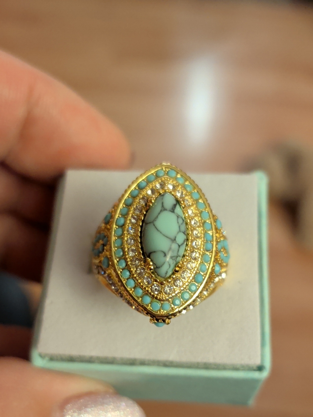 Egypt Revival Shiny Ring Size 8. New